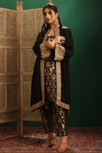 KAINA TILLA EMBROIDED BLACK JACKET