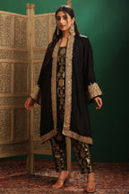 KAINA TILLA EMBROIDED BLACK JACKET