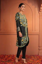 NIKHAT EMBROIDED JACKET - BLACK