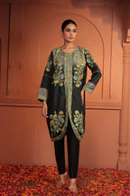 NIKHAT EMBROIDED JACKET - BLACK
