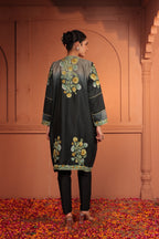 NIKHAT EMBROIDED JACKET - BLACK