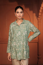 RIVA EMBROIDED SHIRT - GREEN