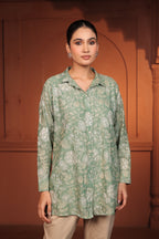 RIVA EMBROIDED SHIRT - GREEN