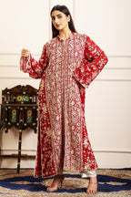 RUHAB GARA EMBROIDED JACKET - RED