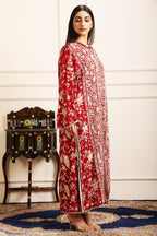 RUHAB GARA EMBROIDED JACKET - RED