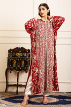 RUHAB GARA EMBROIDED JACKET - RED