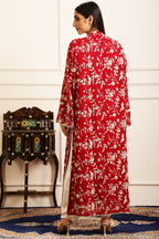 RUHAB GARA EMBROIDED JACKET - RED