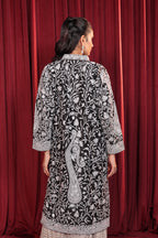 SAANJH TILLA EMBROIDED JACKET - BLACK