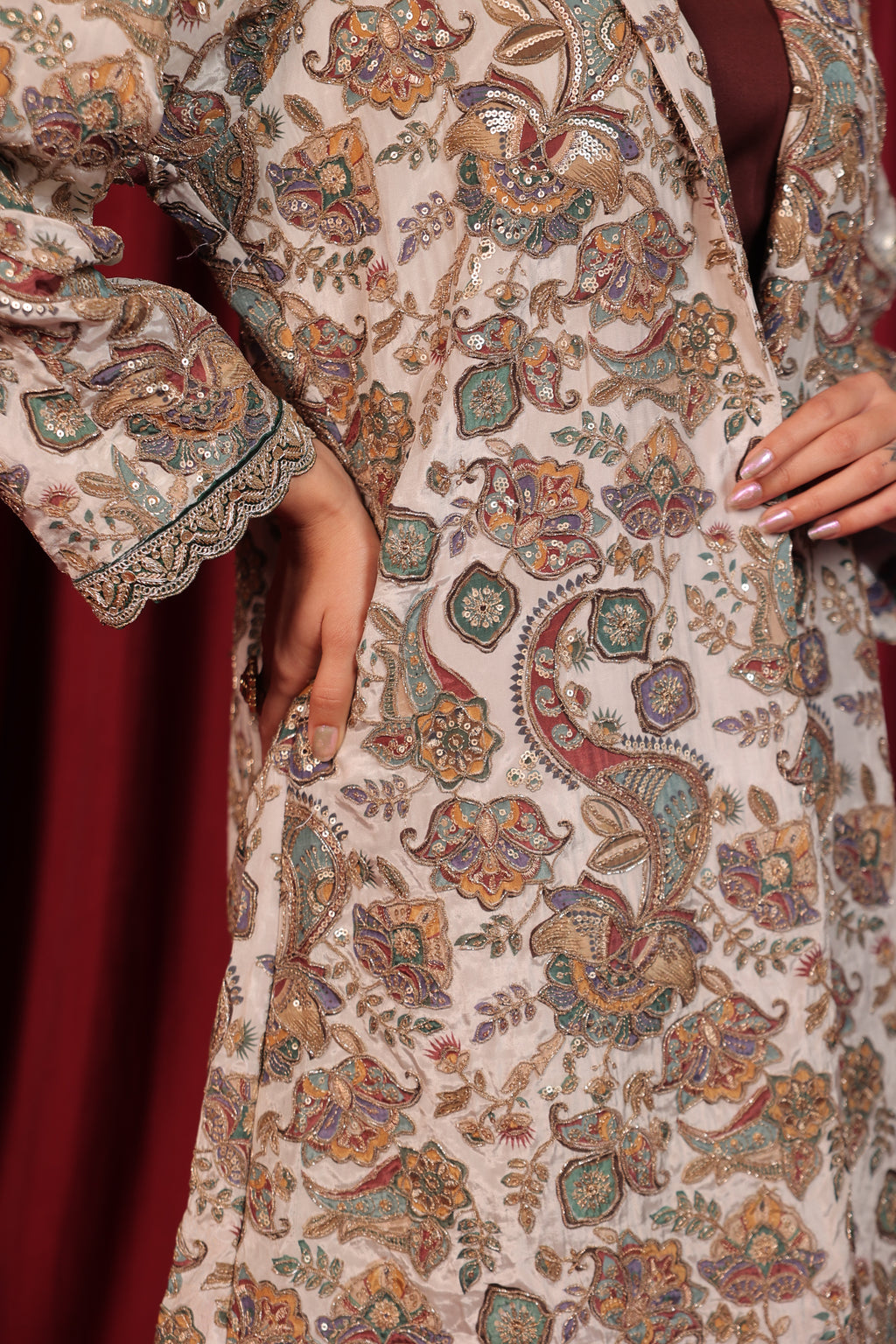 SAAZ EMBROIDED JACKET - WHITE