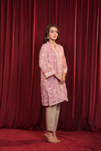 SAMA GARA EMBROIDED KURTA - PINK