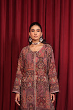 SHAB EMBROIDED JACKET - BROWN