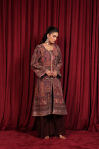 SHAB EMBROIDED JACKET - BROWN