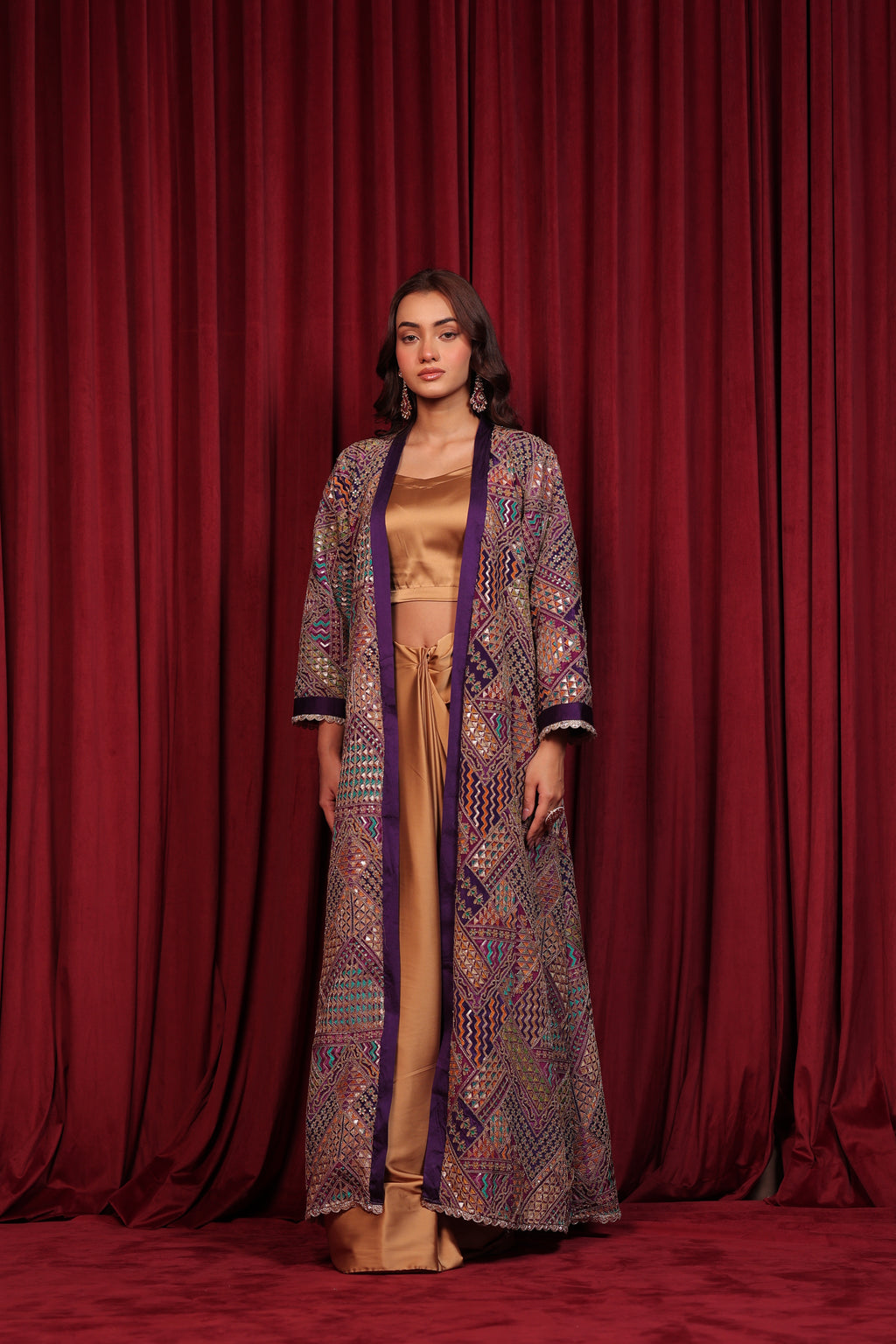 SHAFA LONG JACKET - PURPLE