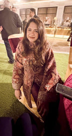 SHAB EMBROIDED JACKET - BROWN