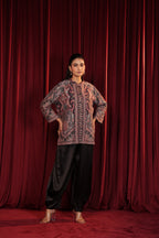 ZEH EMBROIDED JACKET - BLACK